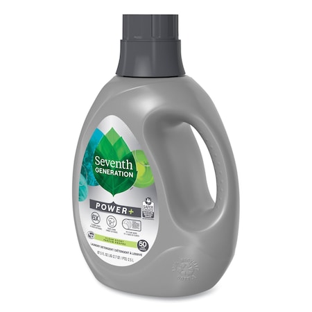 Seventh Generation Laundry Detergent, 87.5 oz Bottle, Liquid, Clean 45070